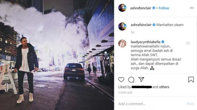 Status Medsos Ashraf Sinclair Sebelum Meninggal Dunia